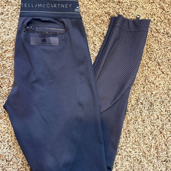 Stella McCartney X Adidas Running Leggings in Gray Women's Size Small - Picture 6 of 7